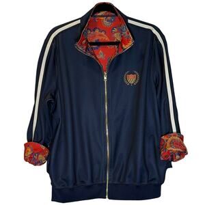 Fresh Price Bel-Air Athletics Reversible Paisley Varsity Jacket Size Medium